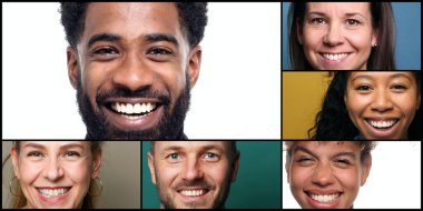 Ticari açıdan güçlü güzel kadınların portreleri.