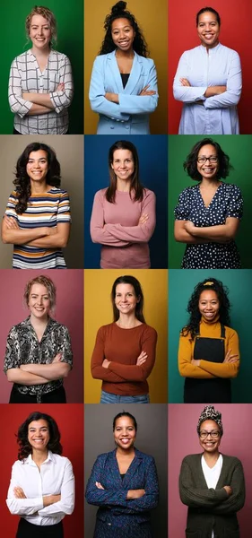 Grupo de personas en un collage —  Fotos de Stock