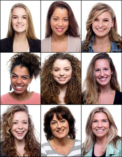 Retratos de hermosas mujeres poderosas comerciales — Foto de Stock