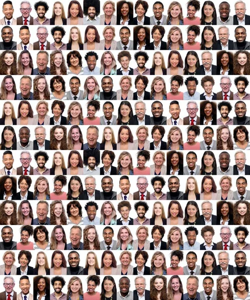 Group of beautiful people in a collage