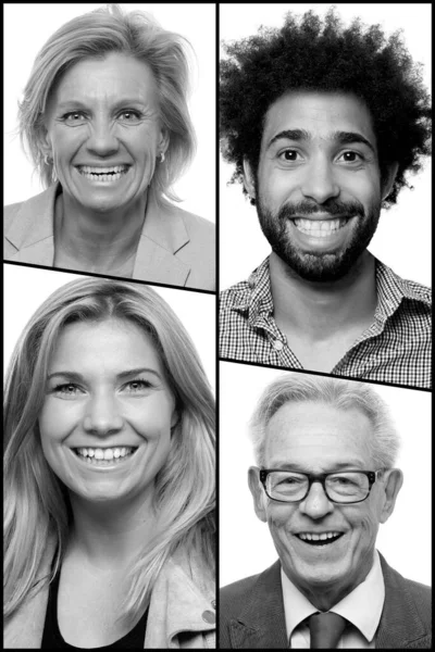 Group of people in a collage — Stock Photo, Image