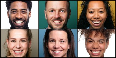 Ticari açıdan güçlü güzel kadınların portreleri.