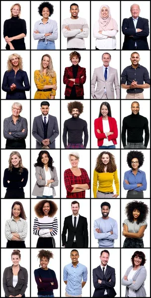 Grupo de personas en un collage — Foto de Stock