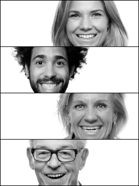 Group of people in a collage — Stock Photo, Image