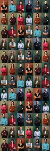 Grupo de personas en un collage —  Fotos de Stock