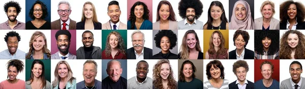 Kolaj yapan bir grup insan