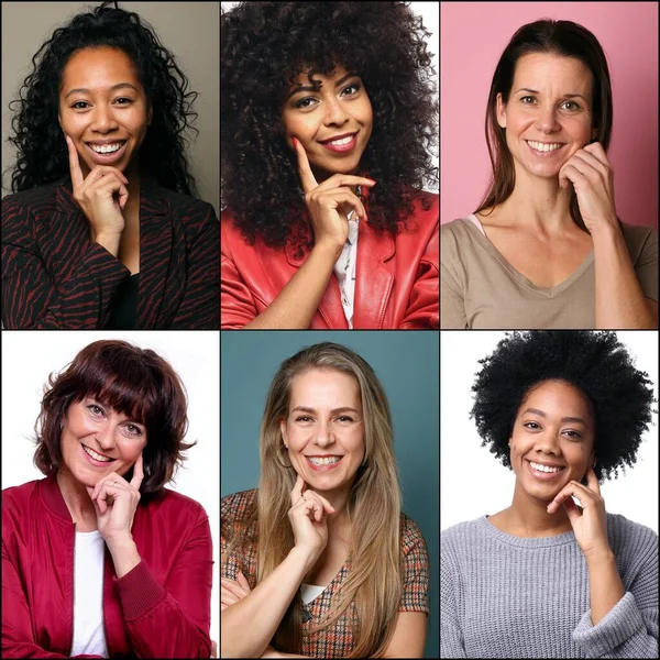 Group of people in a collage — Stock Photo, Image