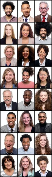 Group of beautiful people in a collage — Stock Photo, Image