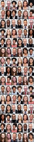 Group of beautiful people in a collage — Stock Photo, Image