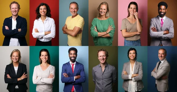 Portraits of beautiful commercial powerfull women — Stock Photo, Image