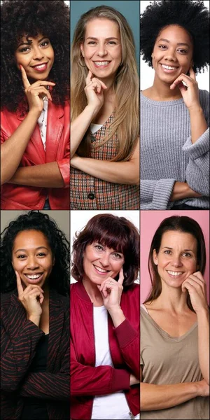 Grupo de personas en un collage — Foto de Stock