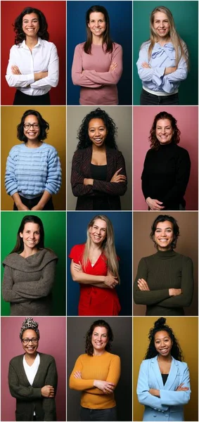 Grupo de personas en un collage — Foto de Stock