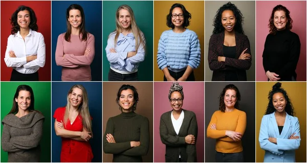 Grupo de pessoas em uma colagem — Fotografia de Stock