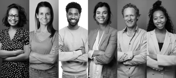 Retratos de hermosas mujeres poderosas comerciales —  Fotos de Stock