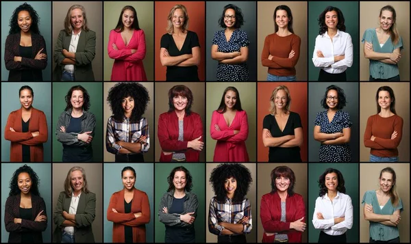 Gruppe von Menschen in einer Collage — Stockfoto