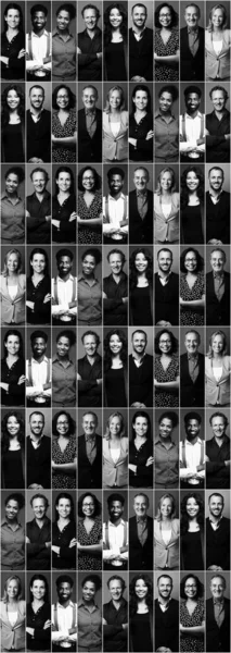 Groupe de personnes dans un collage — Photo
