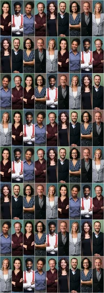 Hermosa gente feliz en frente de un fondo — Foto de Stock