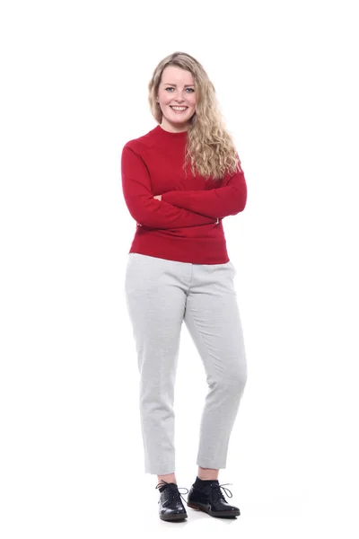 Portrait of a beautiful happy woman — Stock Photo, Image