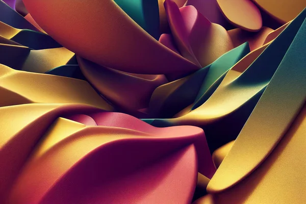 3D colorful wavy background. Abstract background.