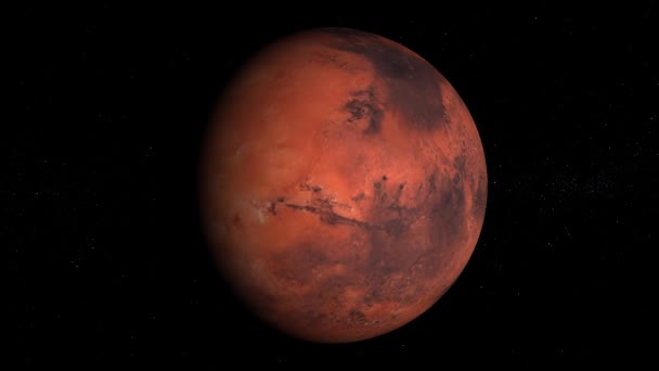 Марс Обертається Безшовна Петля — стокове відео