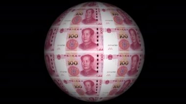 Çin Yuan Para döngüsü Dünya 'da 4K 