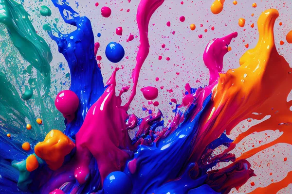 Color powder explosion. Abstract background color explosion.