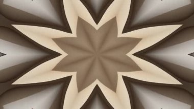 Soyut geometrik şekiller hareket halinde. Döngülü kaleydoskop arkaplanı.