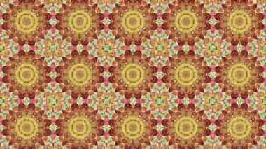 Soyut Renkli Kaleydoskop Arkaplanı Kusursuz Döngüleme