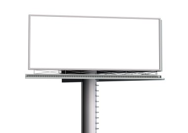 boş ekran ile billboard