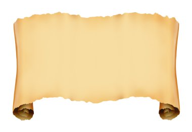 Parşömen antika kaydırma