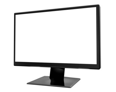 bilgisayar ekran - beyaz arka plan üzerinde izole