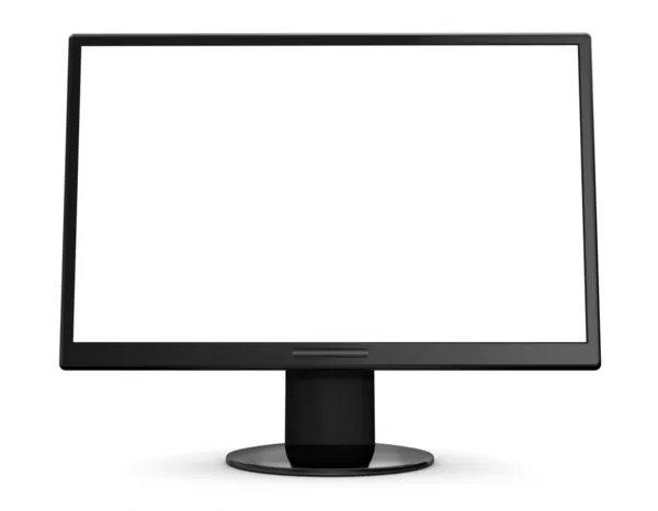 Computer display - geïsoleerd op witte achtergrond — Stockfoto