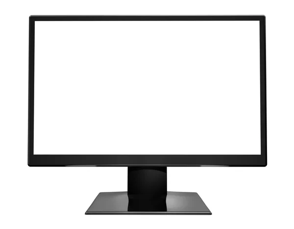 Computer display - geïsoleerd op witte achtergrond — Stockfoto