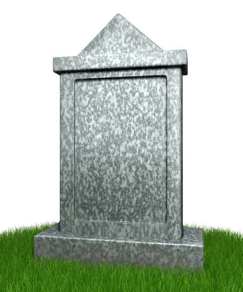 Blank gravestone — Stock Photo, Image