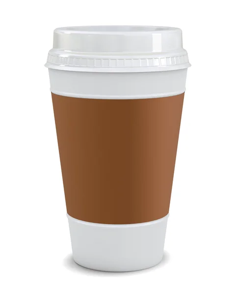 塑料咖啡杯子 — 图库照片