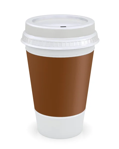 Plastic coffee cup — Stock Photo, Image