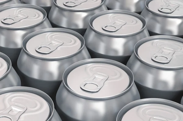 Aluminum beer cans — Stock Photo, Image