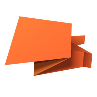 Origami konuşma balonu