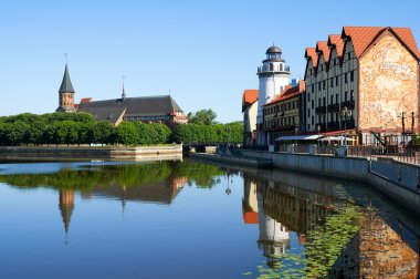 balıkçı köyü çıkabilir. Kaliningrad. Rusya