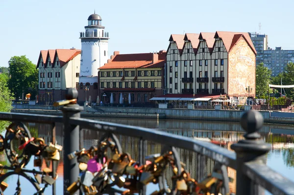 Vis dorp. Kaliningrad. Rusland — Stockfoto