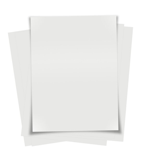 стопка листьев бумаги на белом фоне
