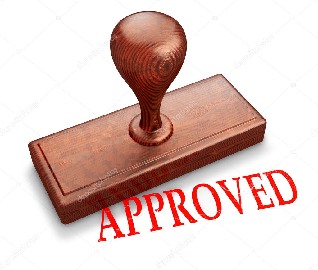 Approved stamp — Stock Photo © gl0ck #27165743