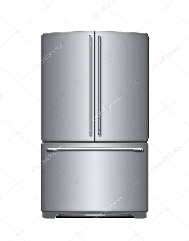 Modern refrigerator Stock Photo by ©gl0ck 27307665