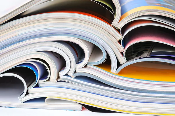 Pile of magazines — Stock Photo, Image