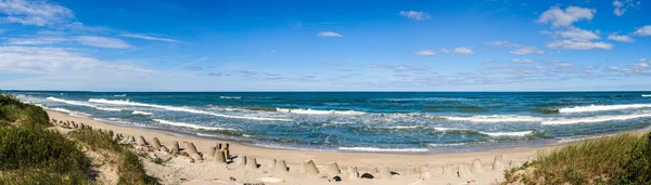 Panorama pláže Baltského moře — Stock fotografie