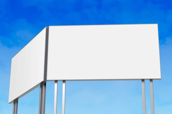 Billboard against blue sky — Stock Photo, Image