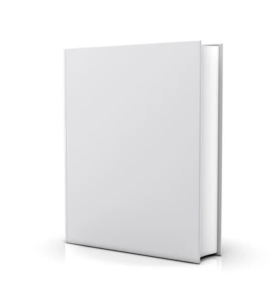 Boş beyaz kitap kapağı — Stok fotoğraf