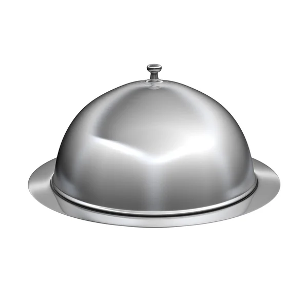 Restaurant cloche with lid — Stok fotoğraf