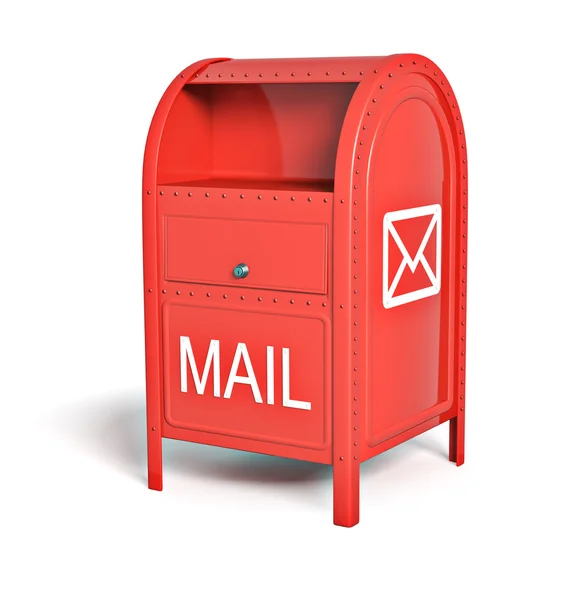 빨간 포스트 상자 — 스톡 사진
