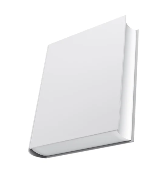 Capa de livro branco em branco — Fotografia de Stock